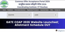 GATE COAP 2026 Portal Launched Allotment Schedule Out